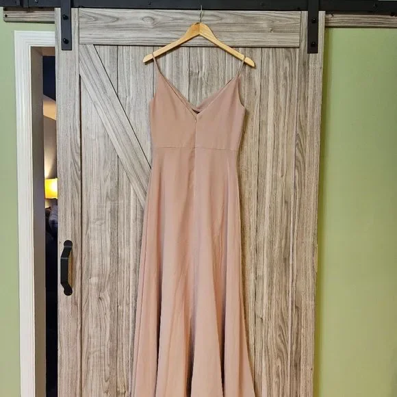 whipped apricot bridesmaid dresses Apricot Peach Chiffon Bridesmaids Dress Long Peach Puff Strapless Part –  DaisyFormals-Bridesmaid and Formal Dresses in 59+ Colors